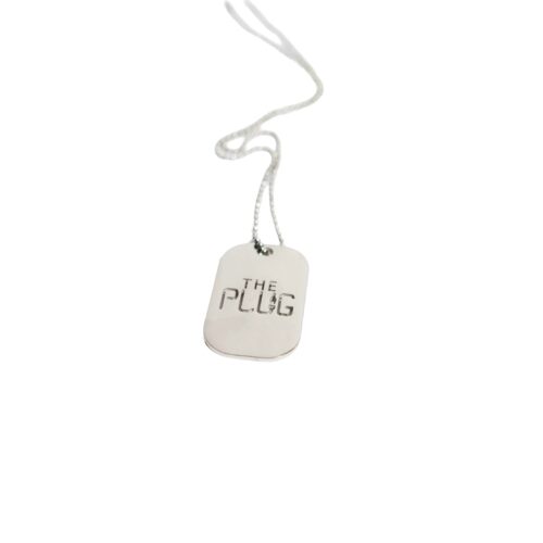 The Plug Dog Tag (White)